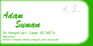 adam suman business card